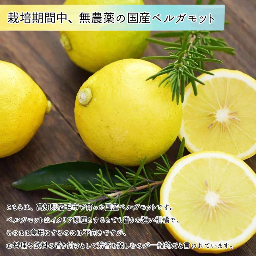 有機栽培 国産ベルガモット果実 黄緑色 ３キロ 送料無料 ベルガモット 3kg 国産 【A・B品混同品】 ベルガモット 果実 柑橘
