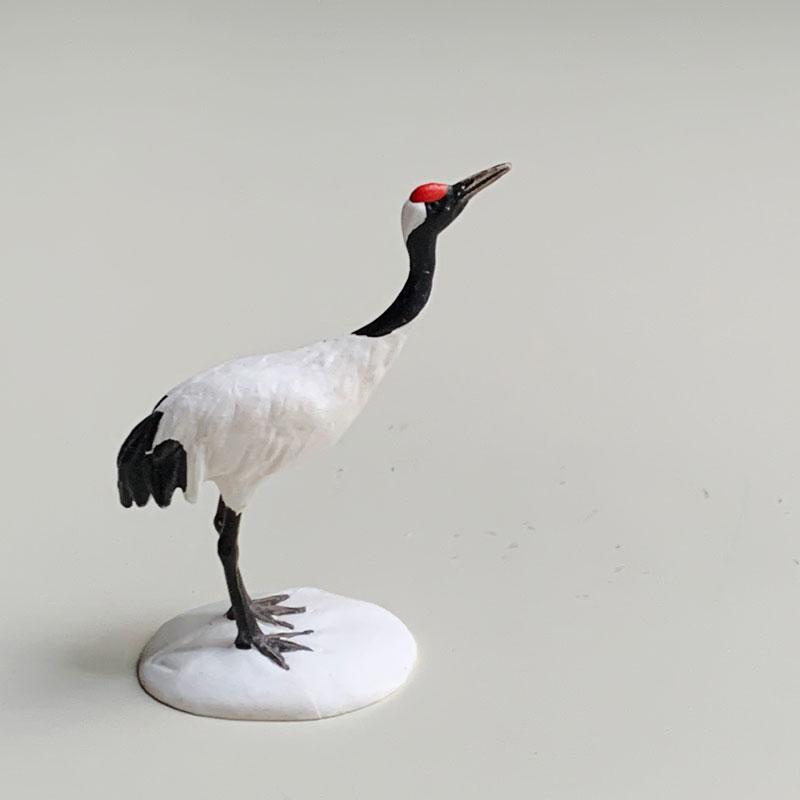 ミニチュア 鶴 つる figure フィギュア 置物 リアル : みどり屋 ミニチュア 鶴 つる figure フィギュア 置物 リアル : みどり屋
