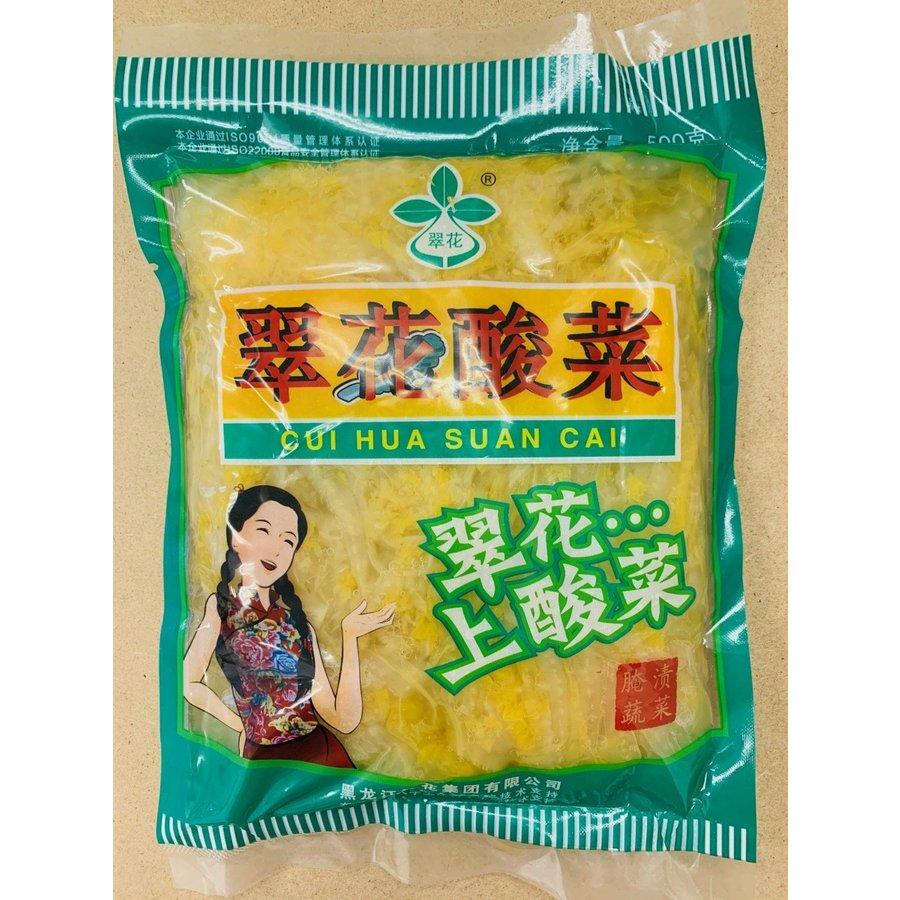 翠花酸菜500ｇ 中国本場酸菜 白菜の酢漬 中国東北地方名物 鍋用 餃子の具 味道ヤフー店 通販 Yahoo ショッピング