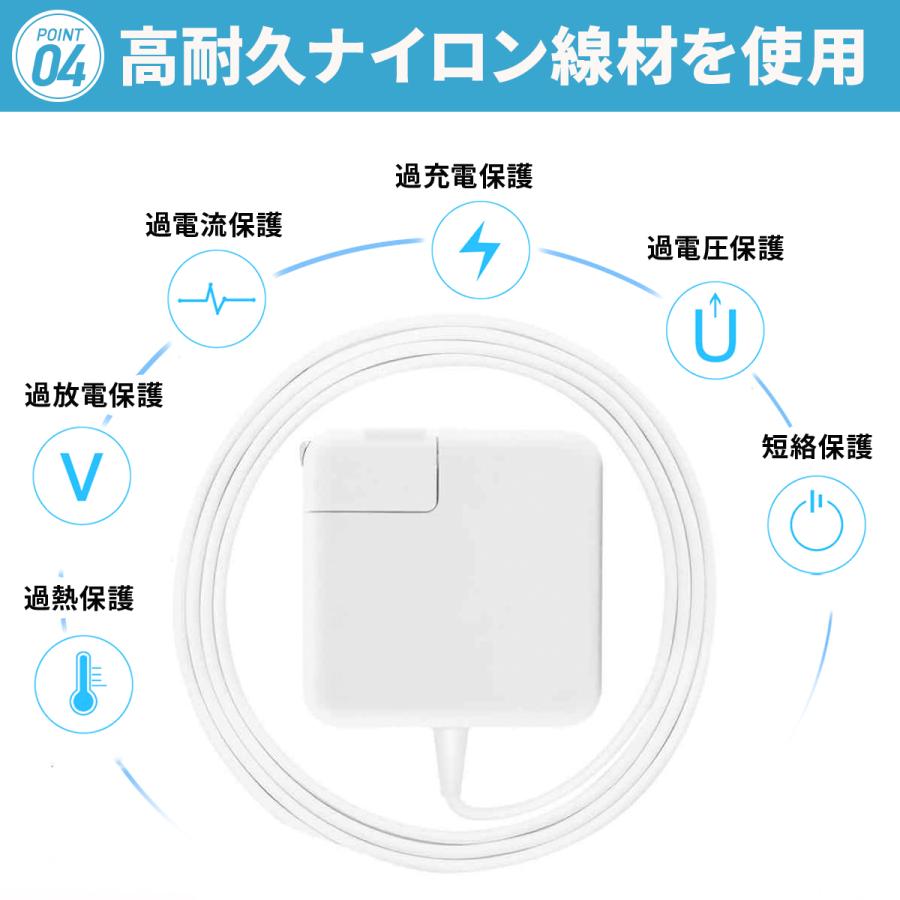 MacBook 電源アダプタ Air Pro L型 互換 APPLE 充電器 45W 60W MacBook 電源アダプタ Air Pro L型 互換 APPLE 充電器 45W 60W