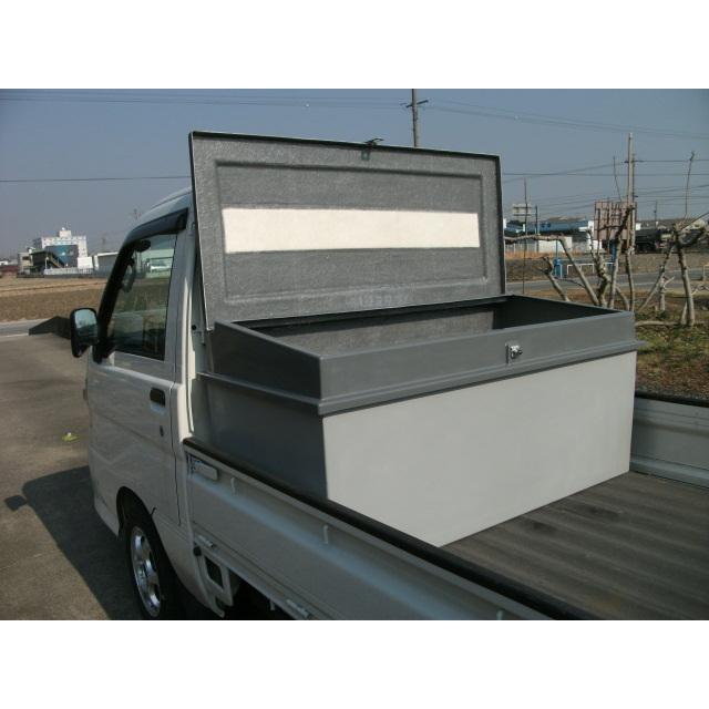軽トラック 荷台 大型 ボックス 道具箱 収納箱　ツートン１ ＭＢ−３２ 内寸1270×600×610H