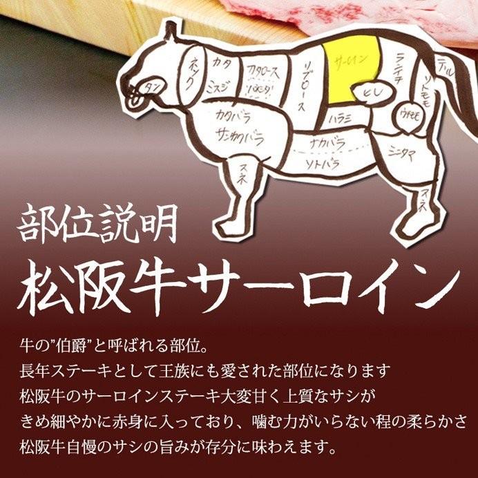 松坂牛 A5 牛肉 サーロイン ステーキ肉  200g×1枚 お歳暮 クリスマス 歳暮 お肉 肉 和牛 送料無料 ギフト グルメ お取り寄せ 松坂牛ギフト｜mie-matsuyoshi｜03