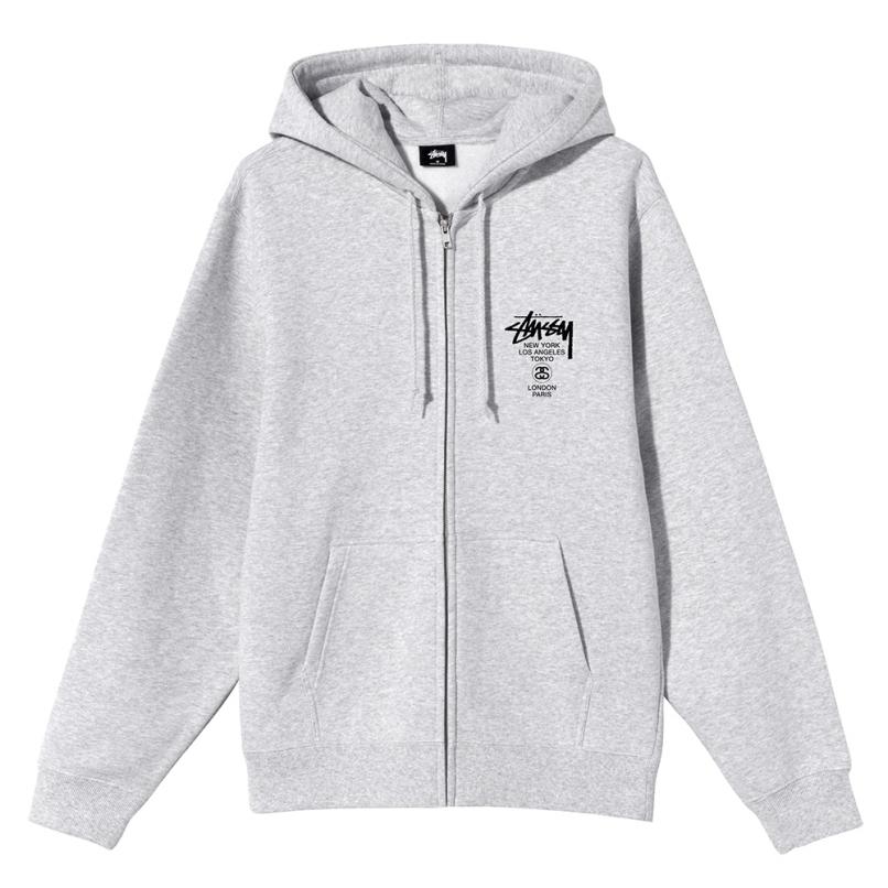 52%OFF!】 STUSSYステューシーWORLD TOUR ZIP HOODIEジップパーカー 52%OFF!】 STUSSYステューシーWORLD TOUR ZIP HOODIEジップパーカー