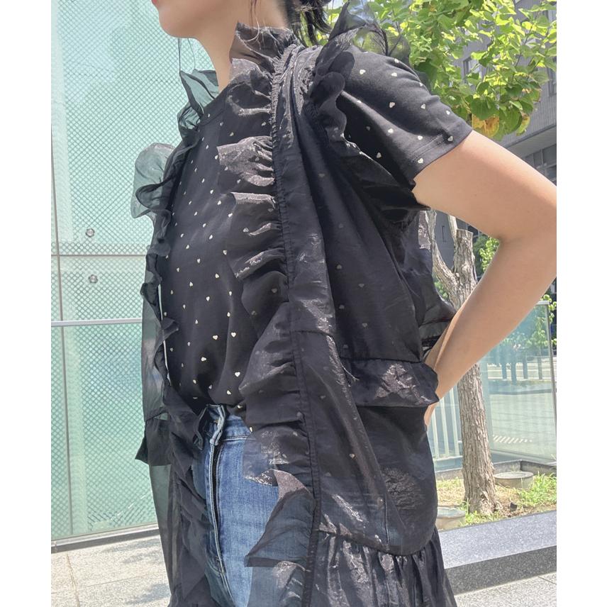 miele grande ミエーレグランデ miele grande ミエーレ グランデ シースルーフリル付き ベスト