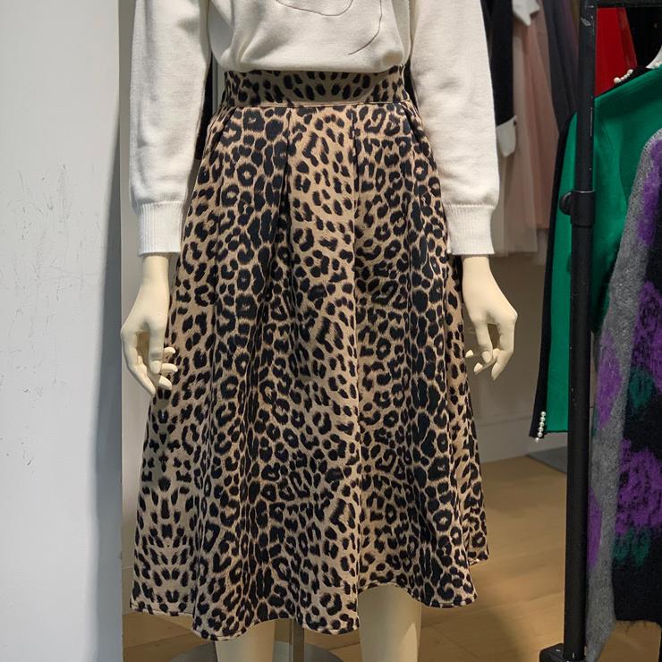 正規総輸入元 レオパード フレア スカート ロング 暖かい ボトムス 女性 おしゃれ かわいい きれいめ 代 30代 40代 50代 60代 大人 ファッション 秋 冬 オンライン 通販 店 Www Superavila Com