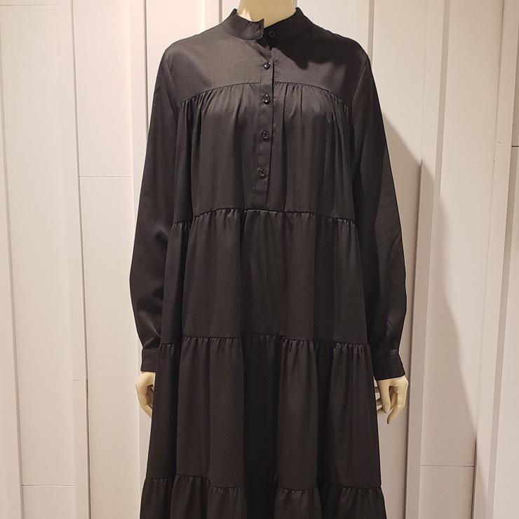 楽天市場 ワンピース ロング丈 ティアード ワンピ 黒 長袖 シンプル レディース かわいい 大人 女性 おしゃれ カジュアル 代 30代 40代 50代 代引不可 Regionmarket Store