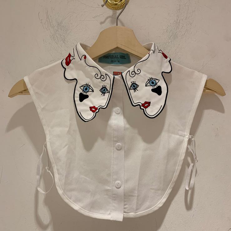 ピカソ 付け襟 つけ襟 つけえり コーデ レディース シャツ コーデ女の子 おしゃれ ファッション 価格 交渉 送料無料