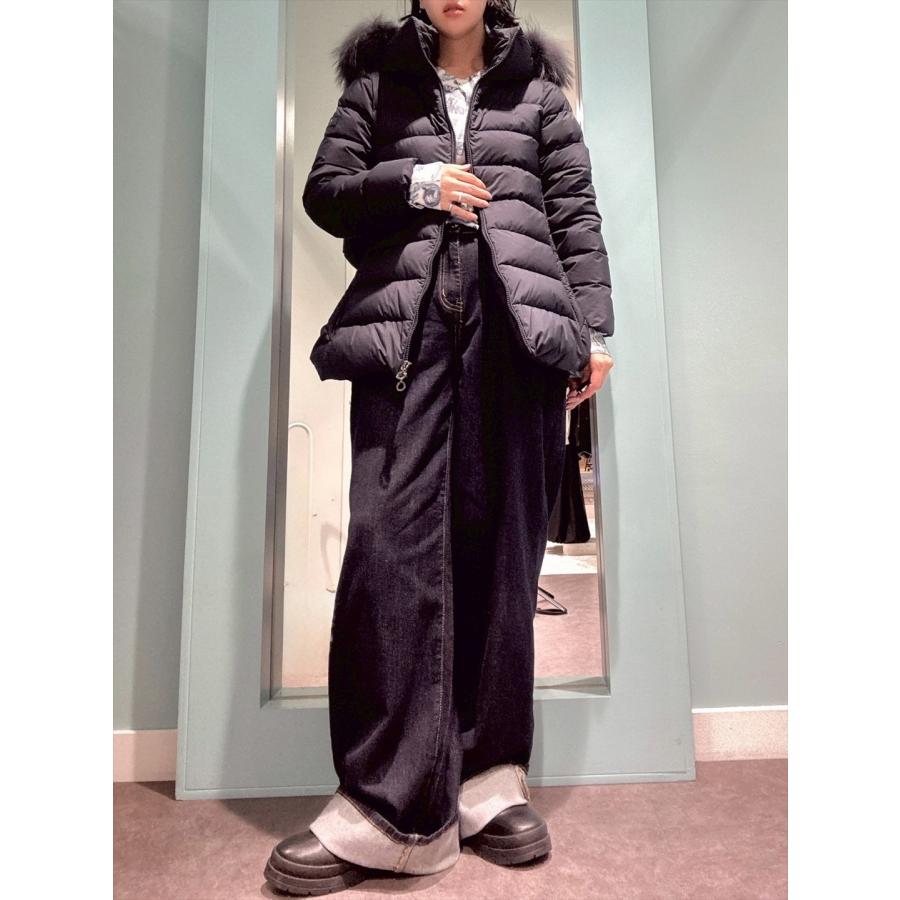 TATRAS ファー付きダウンジャケット 黒　オルサバ セール】TATRAS OLSAVA DOWN JACKET タトラス オルサバ ダウン