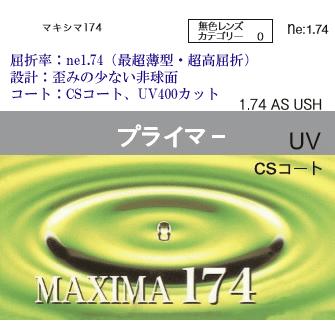 イトーレンズ 眼鏡レンズ 非球面 超高屈折 1.74 紫外線UVカット400 撥