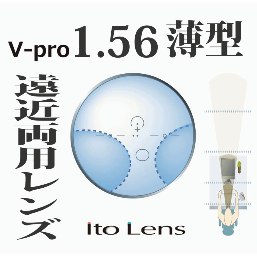 1.56累進レンズ メーカー直送 人気 おすすめ V-Pro156HM 2枚１組 薄型