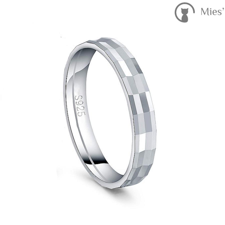Mies' リング M-R0001 S925の純粋な銀の多面鏡 デザイン メンズ レディース リング 指輪 シルバー 多面カット 金属アレルギーフリー アクセサリー｜mies-shop｜02