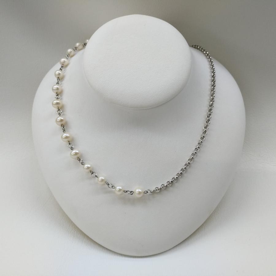 ✨新品✨淡水パールネックレス 約60cm 楽天市場】淡水パール ネックレス 淡水パール ネックレス 普段