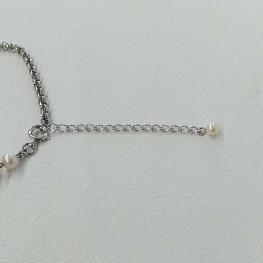 真珠 シンプルネックレス シルバー パールネックレス レディース 真珠ネックレス ステンレス