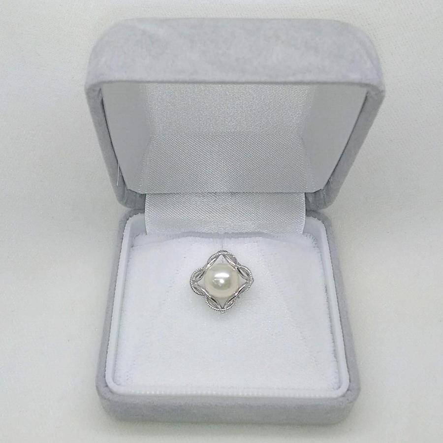 男女兼用 真珠のタイタック（8.0mm） タイピン ネクタイ止め 父の日