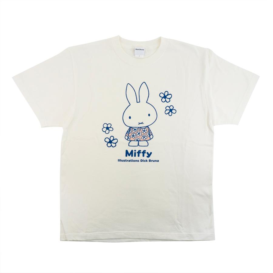 ミッフィースタイル限定　Tシャツ　あおはな　ホワイト