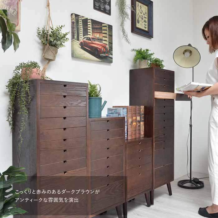 チェスト 多段チェスト 13段タイプ タモ 北欧調 収納 A4書類 A4クリアファイル ネームプレート ONCH-0046 シンプル おしゃれ_15