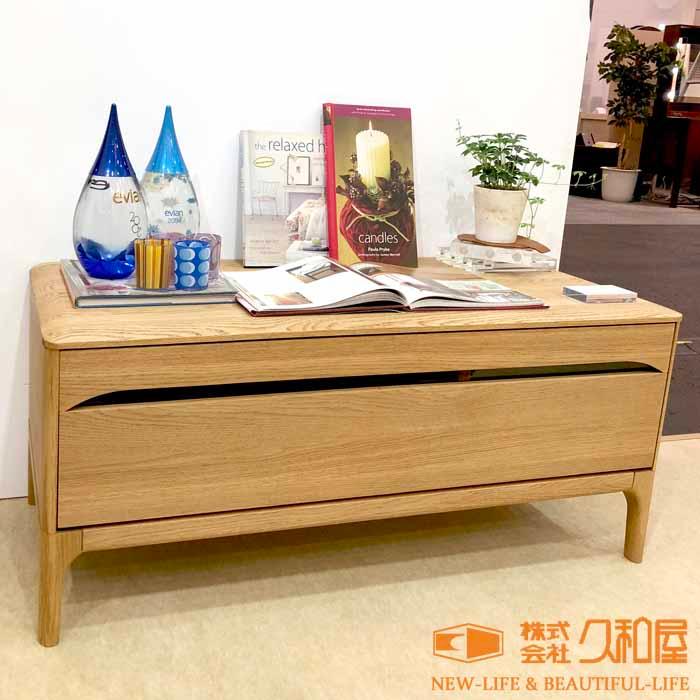 久和屋 開梱設置 TVボード W100cm F 天然木オーク材 天然植物性