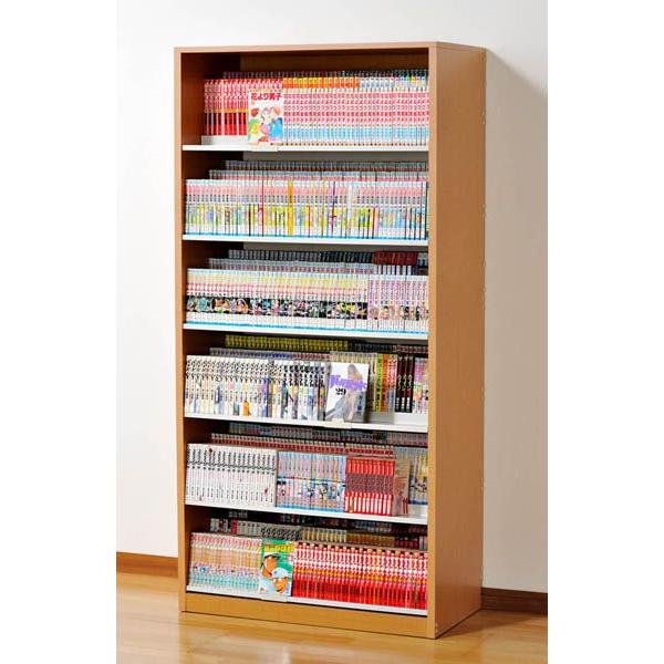 漫画 コミック 大量収納 ひな段収納コミックラック Hcs0 Nナチュラル 最大1008冊収納 Aux Hcs0n Interior Mifuji Net 通販 Yahoo ショッピング