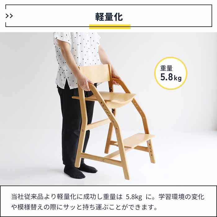 ICHIBA（市場） キッズチェア 学習椅子 E-Toko JUC-3661 木製 姿勢