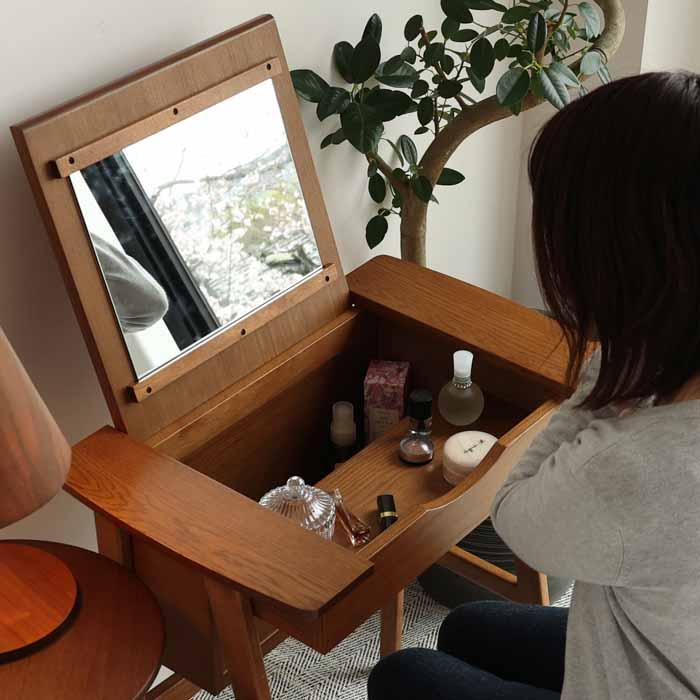 2WAYドレッサー ドレッサー デスク スツール付き M-3647
