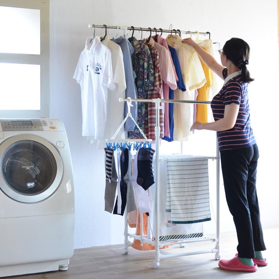 ワンタッチ収納洗濯物干しラック ONLR-0040 折りたたみ式 室内干し 1