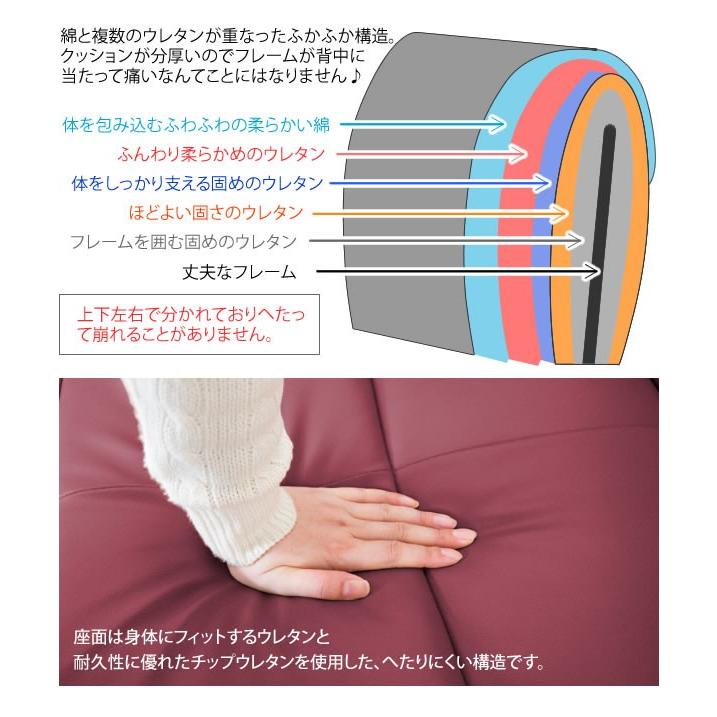 座椅子 日本製 回転 肘掛け リクライニング スーパーソフトレザー 高級