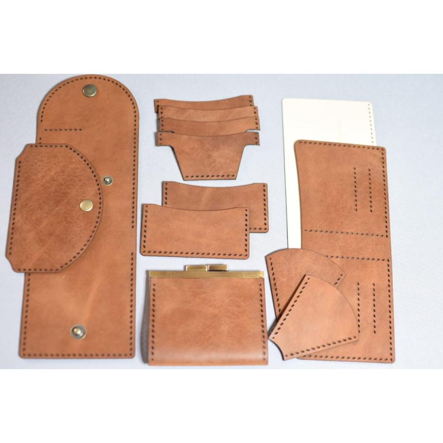 レザークラフト 革キット 革財布 がま口 二つ折り財布 がま口財布 牛本革 レザークラフトキット レザーキット バーバラ Gam 2w 010 Mifuku Kit 通販 Yahoo ショッピング