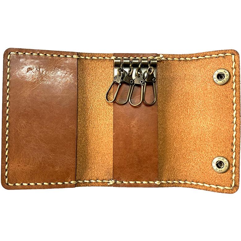 レザークラフト 革キット 革キーケース カードケース付 キーケース４連 牛本革 レザークラフトキット 革キーケースキット イーサン Key Eth 017 Mifuku Kit 通販 Yahoo ショッピング