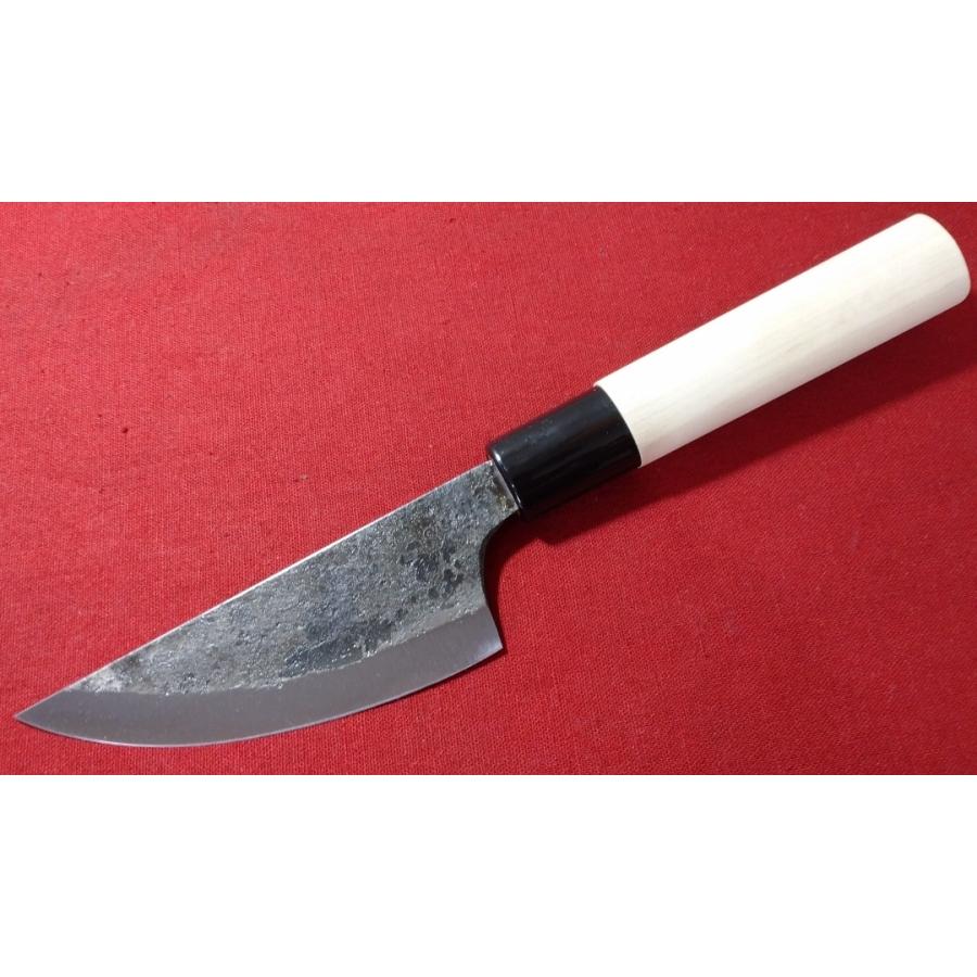 解体包丁 皮剥包丁 130mm 安来鋼 白紙1号 未使用 狩猟 特殊包丁 イノシシの皮剥包丁 白紙1号 両刃 いのしし 狩猟ナイフ 解体 特殊包丁