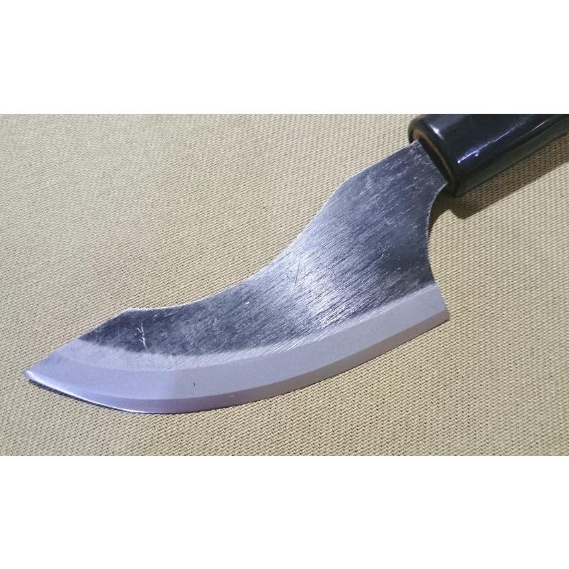 イノシシの皮剥包丁 青紙2号 両刃 いのしし 狩猟ナイフ 解体