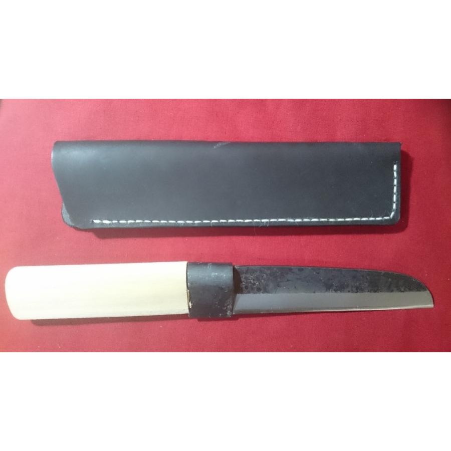 竹細工包丁用シース 本革 汎用サック 180mm〜145mmの竹割