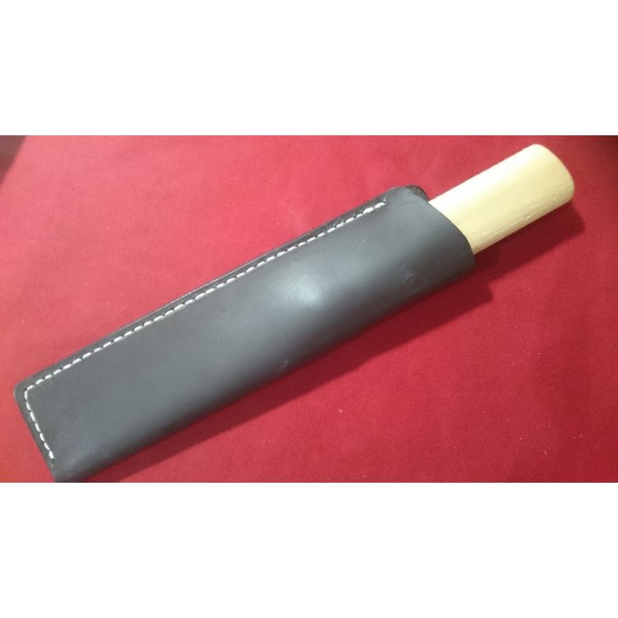 竹細工包丁用シース 本革 汎用サック 180mm〜145mmの竹割