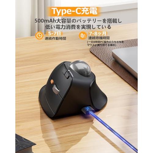 【未開封新品】ProtoArc/EM05 NL/トラックボールマウス Amazon | ProtoArc EM05 NLバーティカル トラックボールマウス