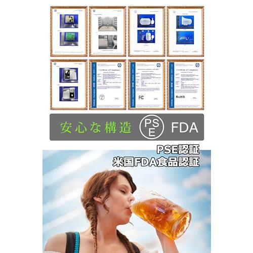 Amazon.co.jp: 小型 製氷機 家庭用 自動製氷 最速6分 角氷作成可能