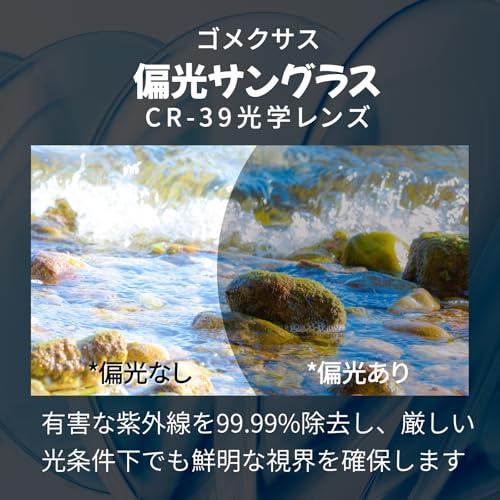 ゴメクサス J15 偏光サングラス CR39光学レンズ スポーツサングラス 偏光レンズ 釣り ハイキング ゴルフ ドライブ などシーン適用 曇り_1