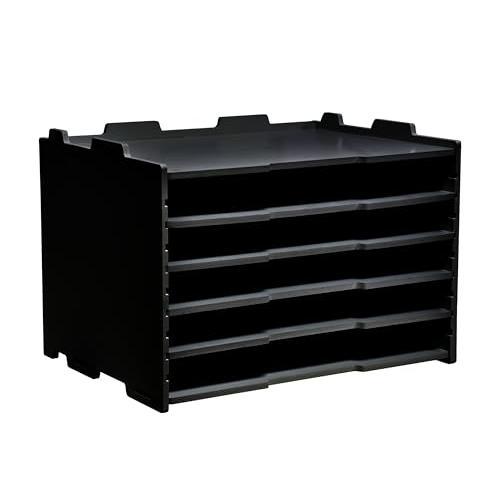 Onesall 超浅型 5段/7段/10段 書類棚 a3横型 卓上 レターケース 浅型