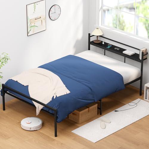 Holdm ベッドフレーム セミダブル パイプベッド 耐荷重300Kg 宮