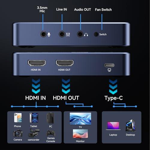 【開封済・未使用】ANYOYO HDMI キャプチャーボード 4K 60FPS Amazon.co.jp: ANYOYO HDMI キャプチャーボード 4K 60FPS HDR