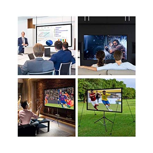 改良新版 4K対応 プロジェクタースクリーン 自立式 携帯型 Amazon | 4K対応 プロジェクタースクリーン 自立式 携帯型 三脚