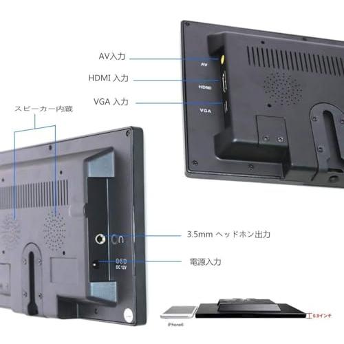 BEYI 10.1インチ液晶 小型 IPSモニター、 超薄 1024×600車載