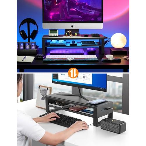 STARSIKIデュアル モニター台 2段式 モニタースタンド 2台用 STARSIKIデュアル モニター台 2段式 モニタースタンド 2台用