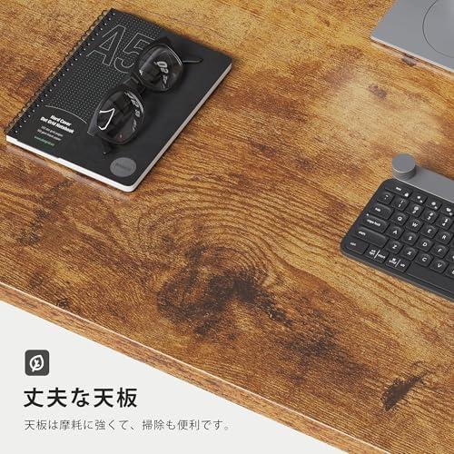 【Maihail】デスク幅120 机 pcデスク 引き出し付き ヴィンテージ Amazon | Maihail パソコンデスク引き出し付き 学習机 pcデスク