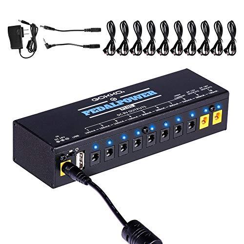 ギター、ベース　パワーサプライエフェクターセット GOKKO AUDIO パワーサプライ エフェクターペダル用 エレキギター