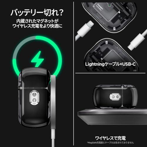 AirPods Pro(第2世代) MagSafe対応+ Spigenケース付き Amazon.com: Spigen Mag Armor (MagFit) Designed for AirPods