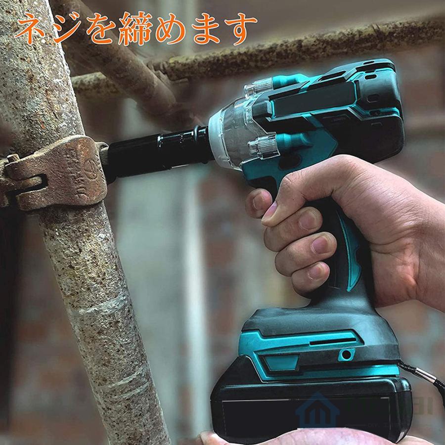 電動インパクトドライバー タイヤ交換 マキタ18vバッテリー対応 1台多