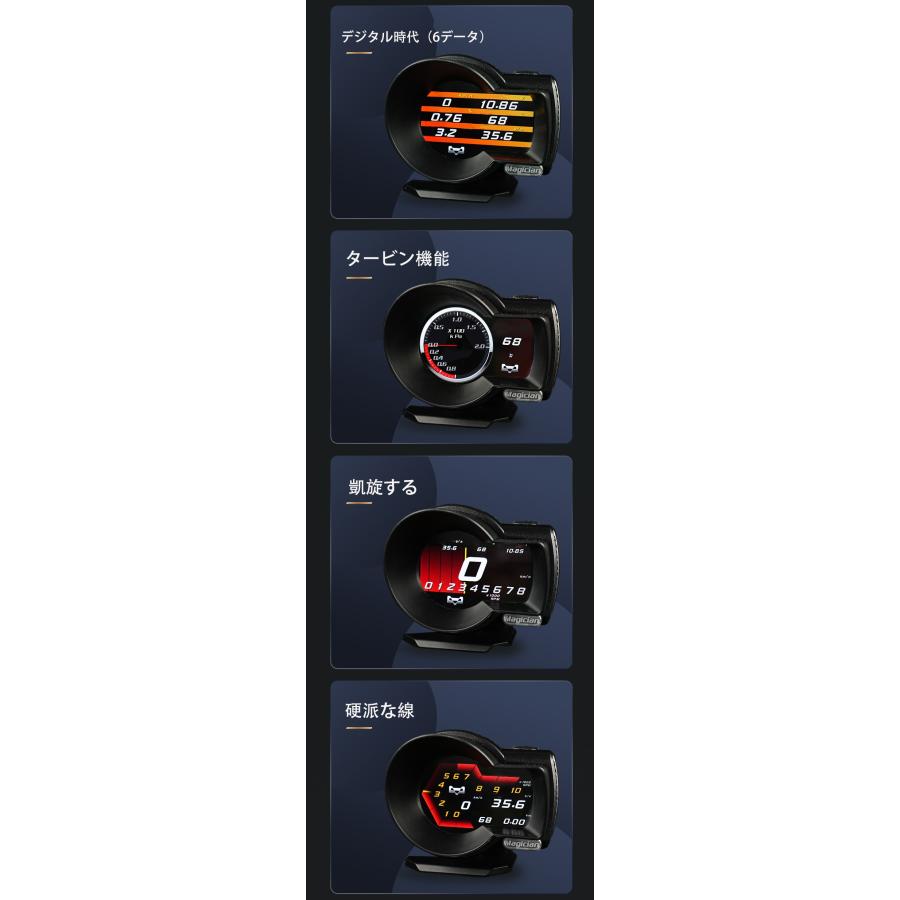 マジシャン スピードメーター 最先端 正規品 MAGICIAN OBD2 多機能