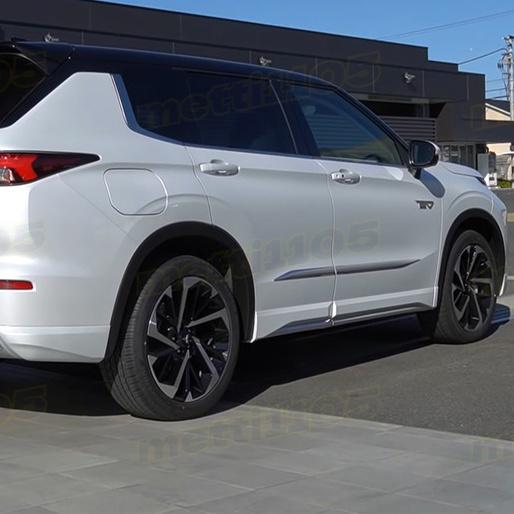 新型 アウトランダー PHEV GN0W パーツ サイドドアガーニッシュ 4P