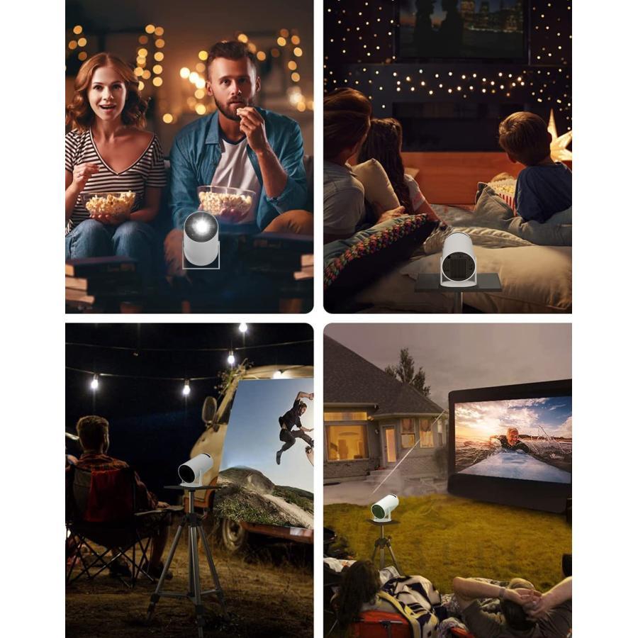 プロジェクター 小型 4K対応 Android TV 11.0 高輝度 自動台形補正