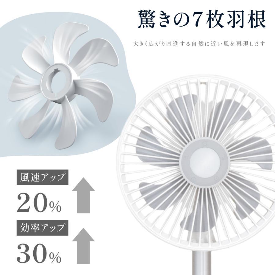 扇風機 DCモーター 折りたたみ リビング 充電式 卓上 吊り下げ