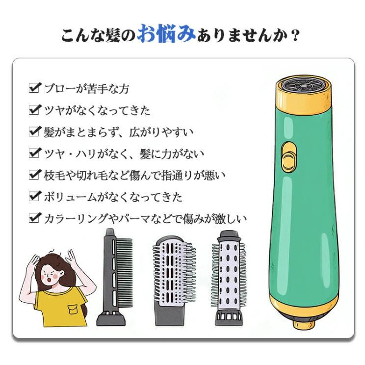 ヘアドライヤー 3IN1多機能 カールドライヤー ヘアアイロン ヘアロール